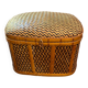 Woven bamboo storage chest