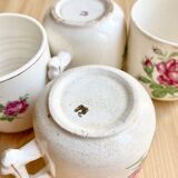 4 old cups XIXth