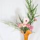LARGE ARTISANAL ORANGE GLASS VASE
