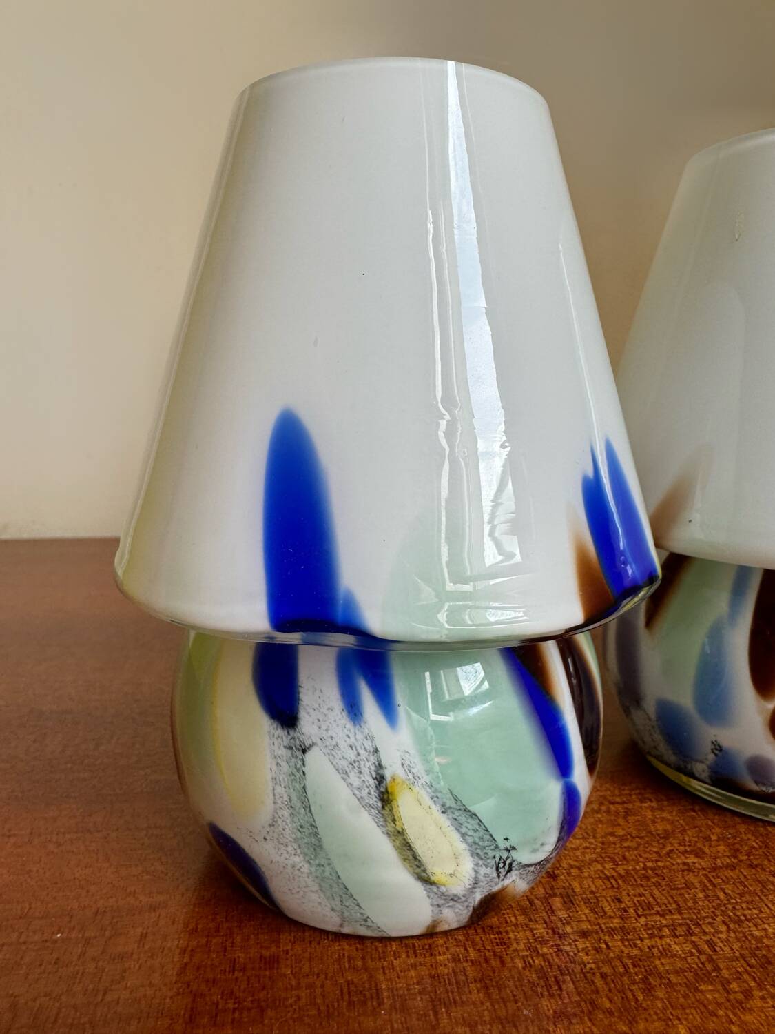 Vintage Murano glass tealight holders (X2)