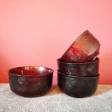 Red glass retro cup