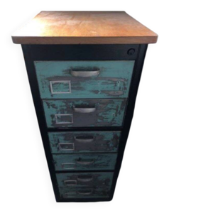 classeur trieur vintage - bois