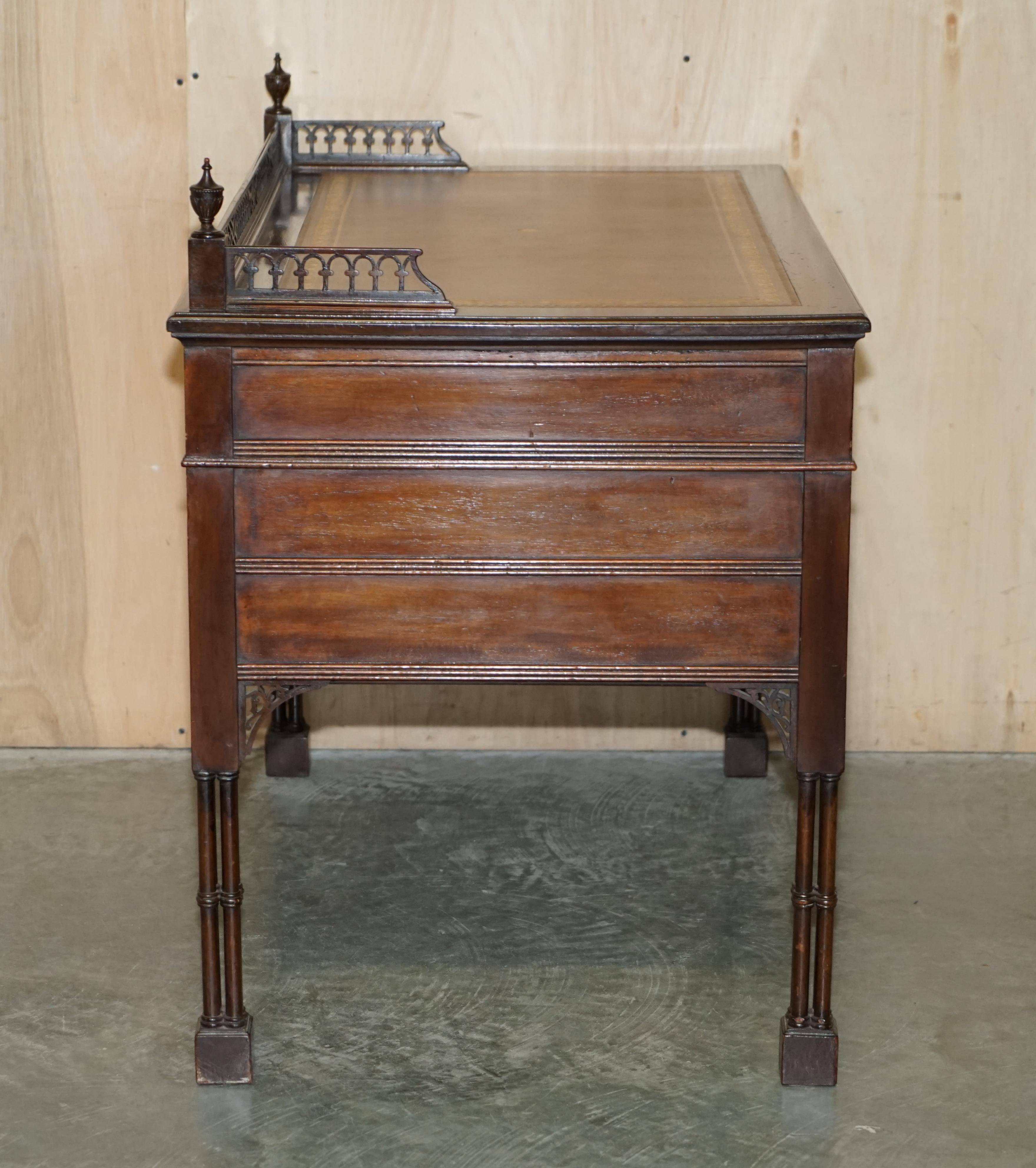 Chinese Chippendale bureau restored by Edward & Roberts