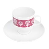 Cup and saucer, Wien style, Melitta, Germany, 1970s.