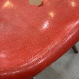Set of 6 vintage red DSW chairs by Charles and Ray Eames