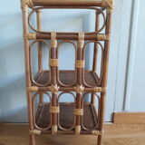 Light rattan shelf with canning