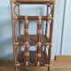 Light rattan shelf with canning