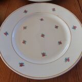 Set of 4 old flat plates Luneville