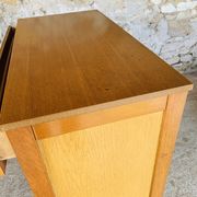 Commode vintage bicolor à 4 tiroirs, circa 70's