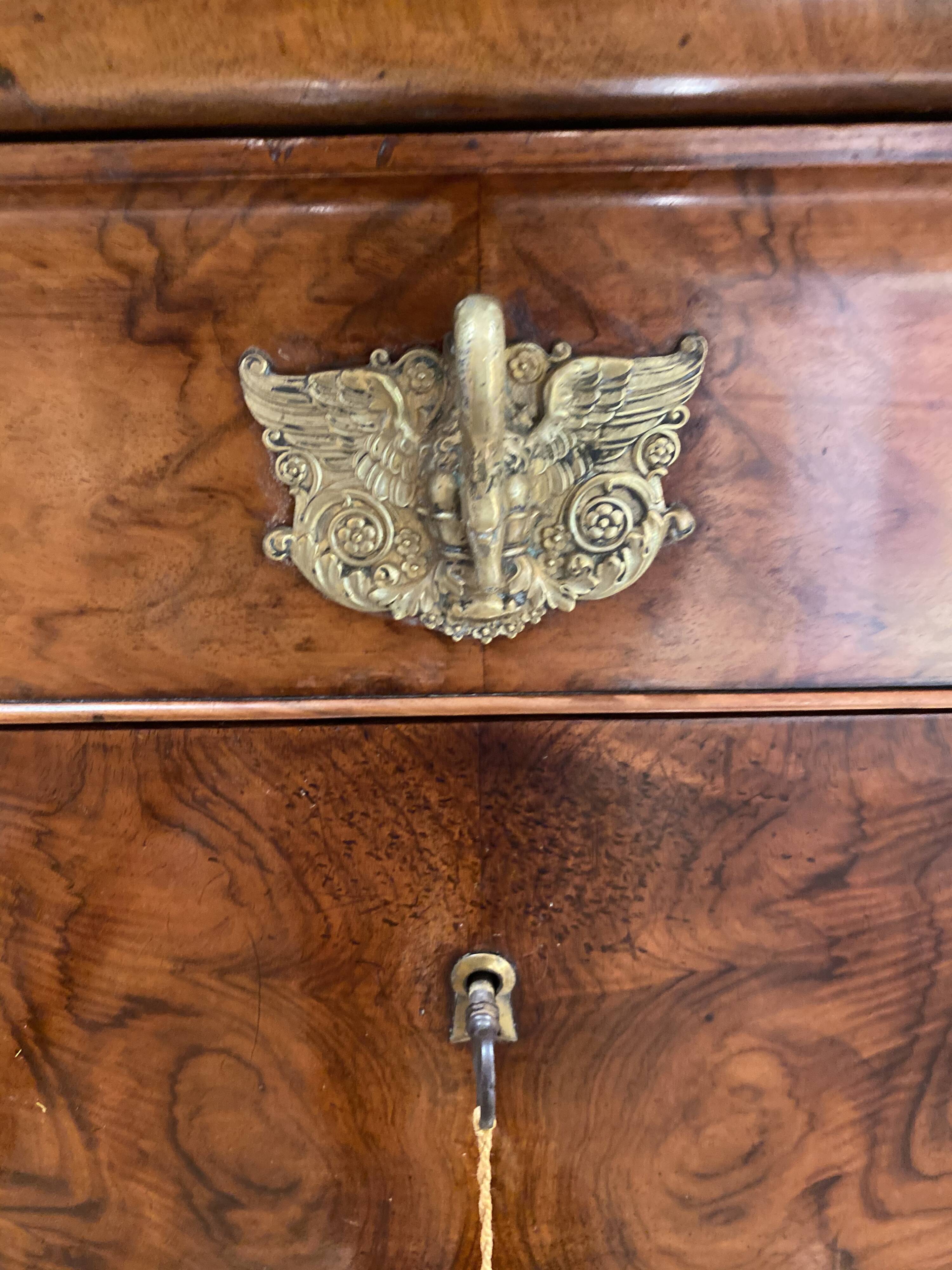 Secretary in mahogany Louis Philippe