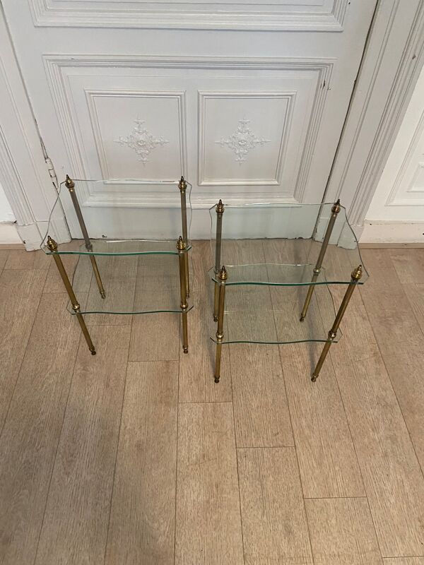 Paire de table d’appoint neo classiques, 1970s