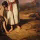 Great 19th century French painting, Hagar and Ishmael