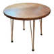 Eiffel leg side table with oak top