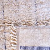 Small Beige Beni Ourain Rug - 130 x 94 cm