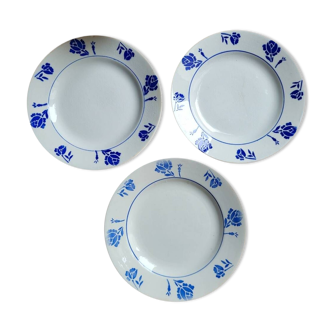 Lot de 3 assiettes à dessert Luxembourg