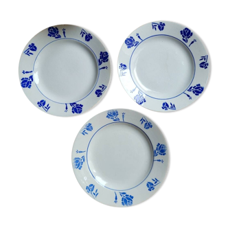 Set of 3 Luxembourg dessert plates