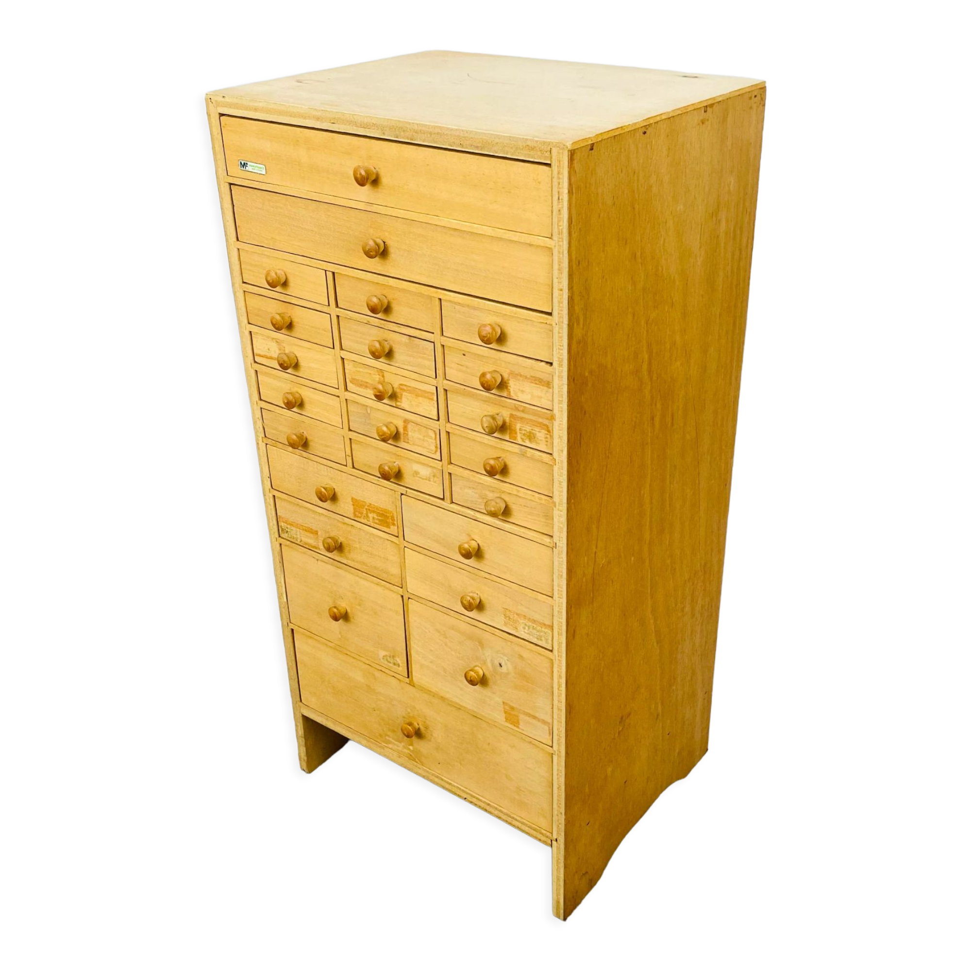 Watchmaker's furniture layette Manu France drawers