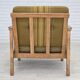 1970s, Danish armchair, furniture wool, solid oak wood.