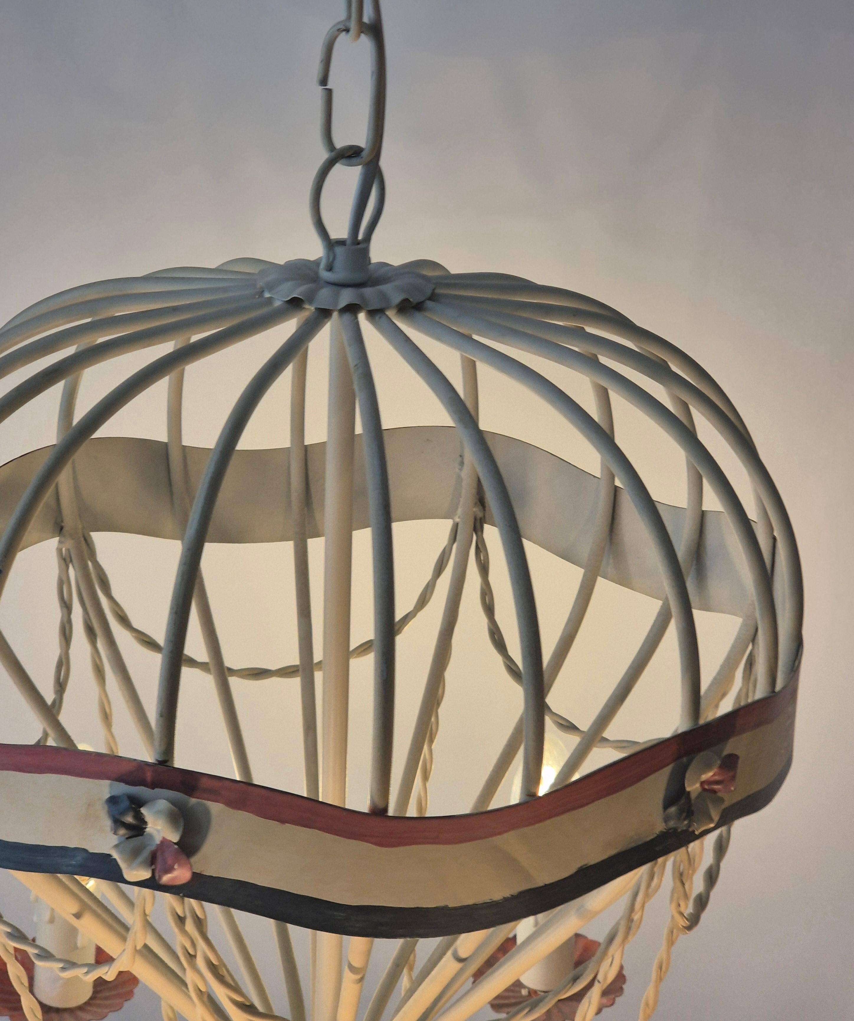 Lustre en forme de ballon d'aviation chaude, milieu du 20e siècle