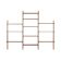 Modular shelving from the 1960s — Danish teak veneer wall system