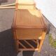 Pair of rattan bedside table