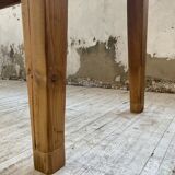 Farmhouse table pine multi-drawers