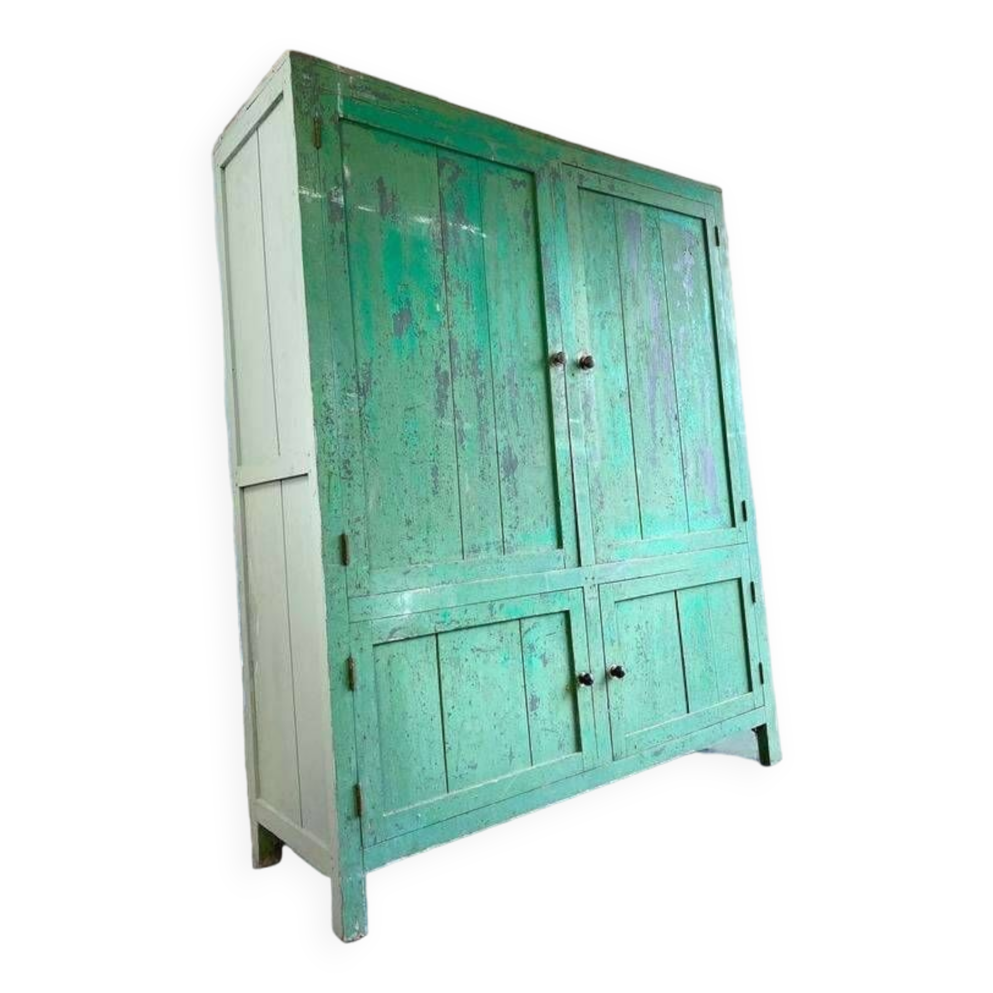 Armoire / placard / armoire brocante vintage vert menthe