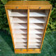 double curtain binder, year 50, light oak