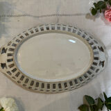 Openwork porcelain basket