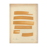 "Etudes" Original painting on vintage paper