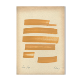 « Etudes » Peinture originale sur papier vintage