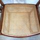 Suite of 2 vintage chairs sleigh canées Baumann 70s