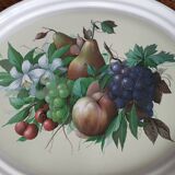 Plateau ovale motifs fruits