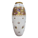 Very large limoges porcelain vase bernardaud white and iris gold