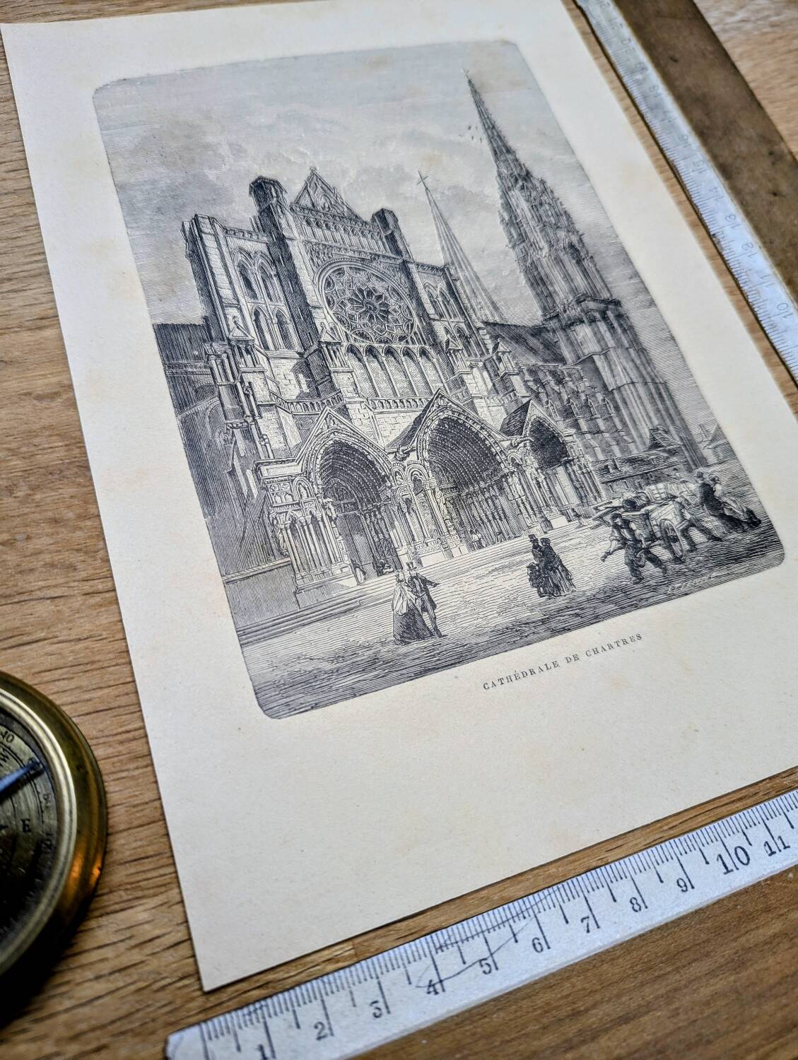 Notre-Dame de Chartres, an original printed in 1895.