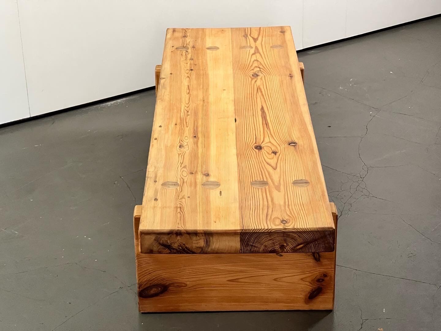 Roland Wilhelmson's pine coffee table / bench
