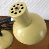Lampe de bureau vintage métal jaune