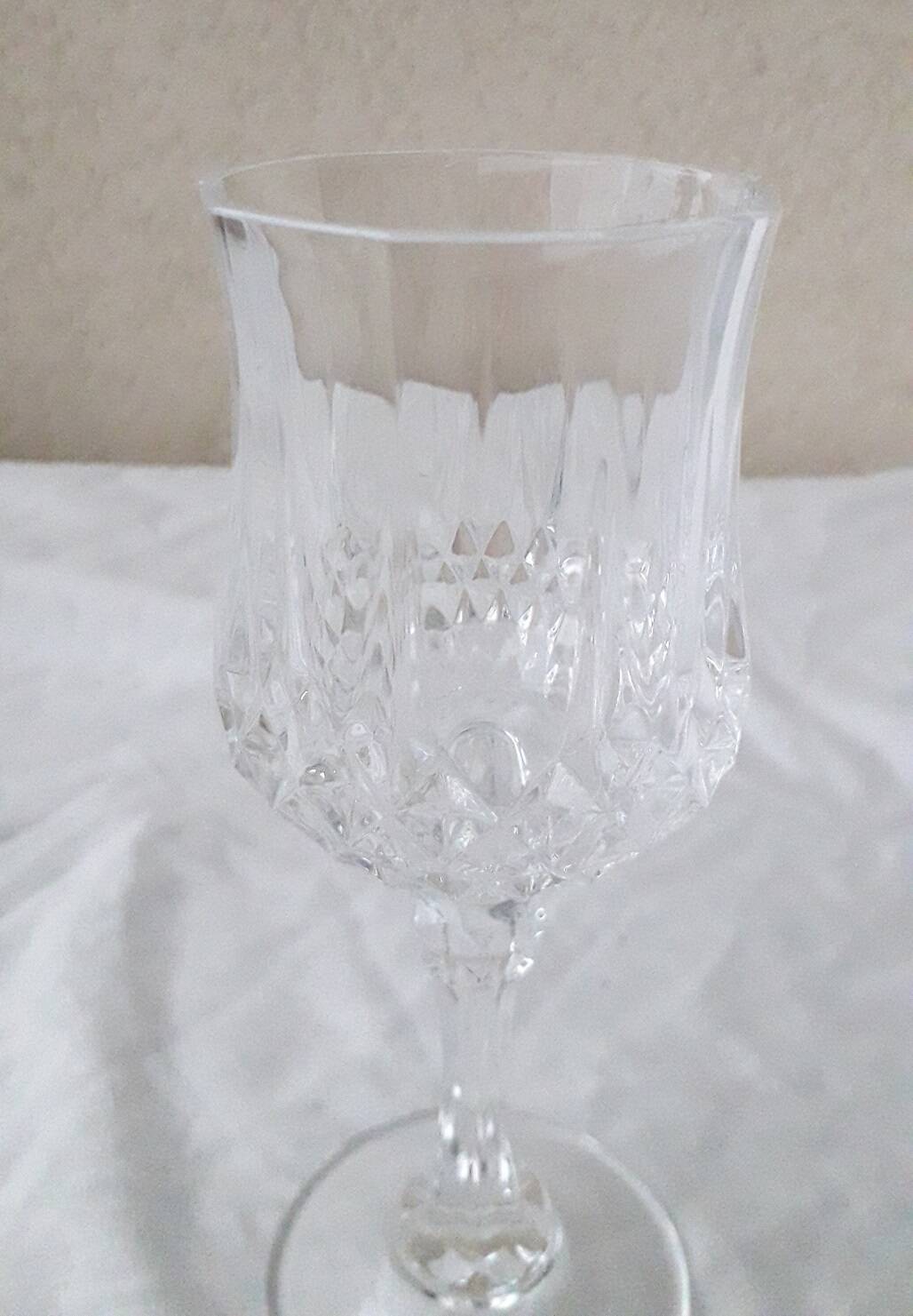 6 verres à pied cristal