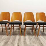 Dining chairs by radomir hoffman for ton, 1950s, set of 4