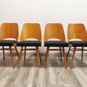 Chaises de Salle à Manger par Radomir Hoffman pour Ton, 1950s, Set de 4