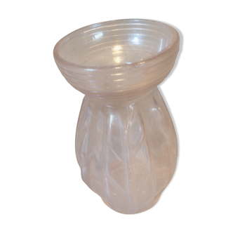 Pink hyacinth vase