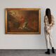 Antique Italian painting Christ in the Garden of Olives from 17th century