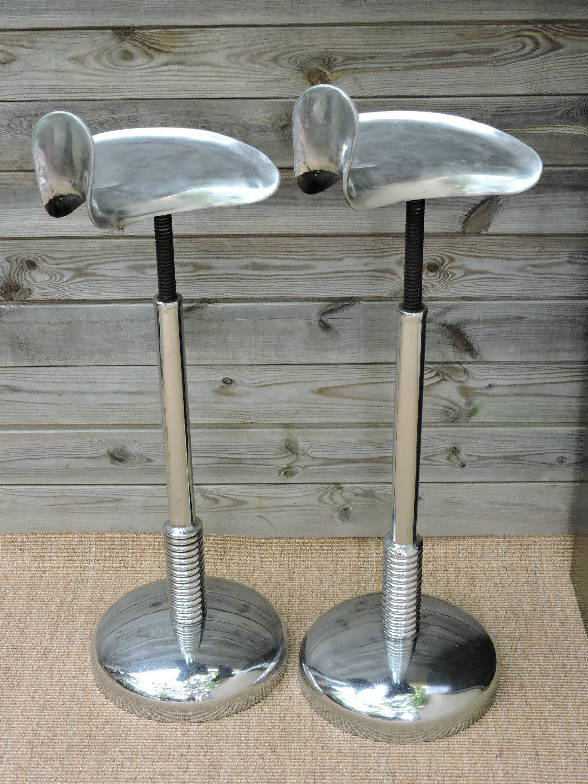 Pair of dentist stools spring vintage design