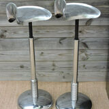 Pair of dentist stools spring vintage design