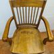 Oak desk armchair