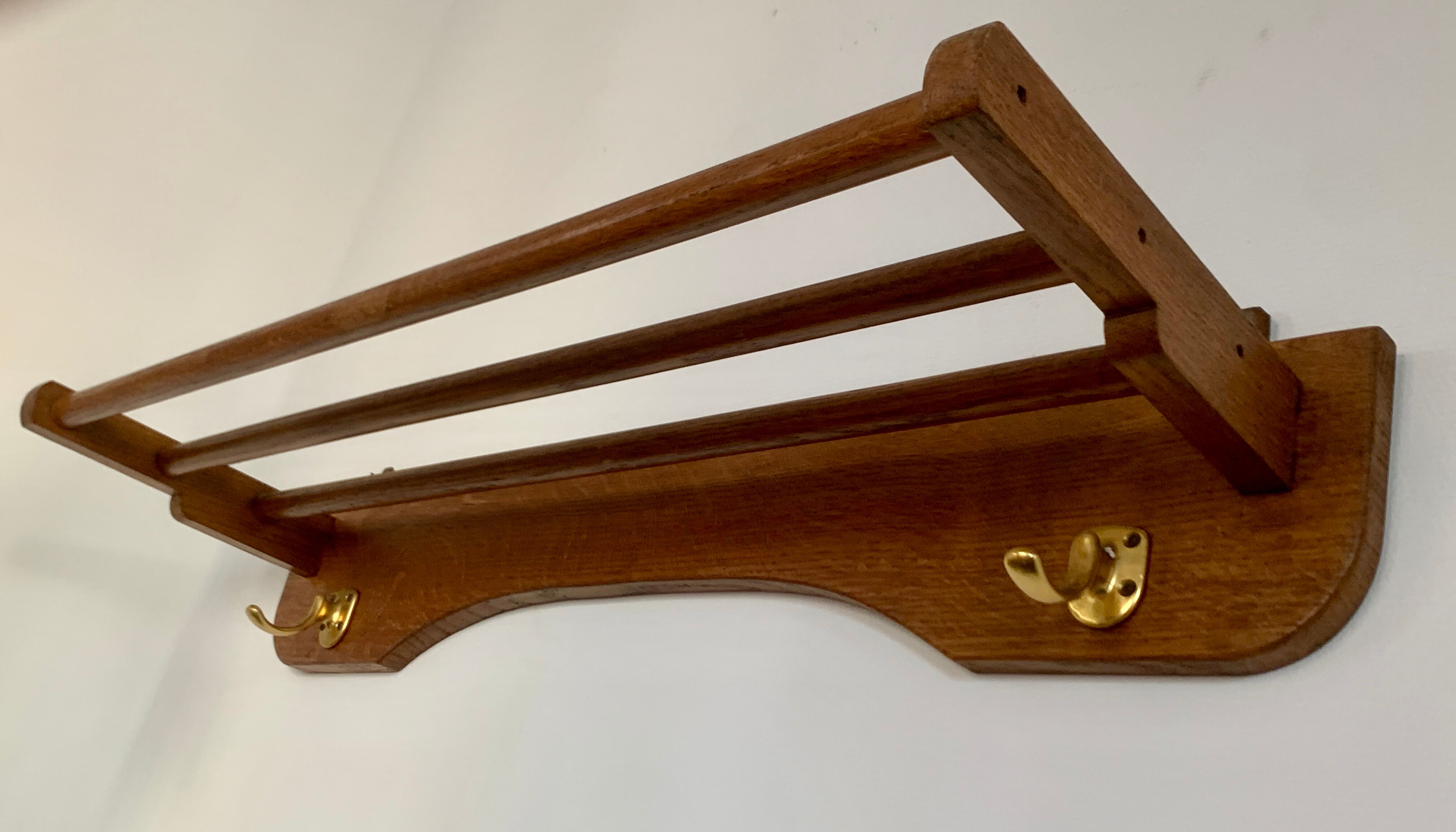 Vintage wall coat rack 60's