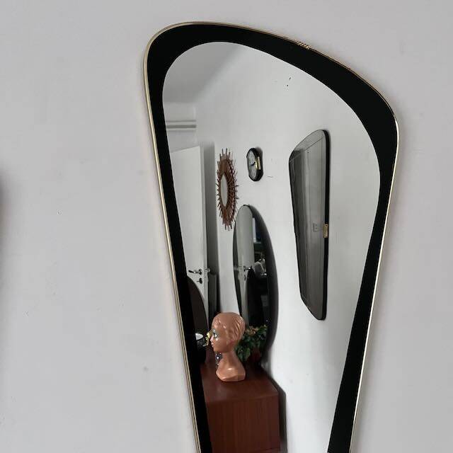 Large 1950s rearview mirror