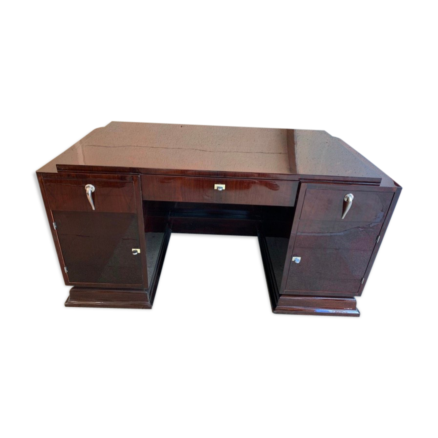 Large modernist rosewood desk