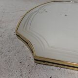 Vintage mirror with gold rim, 1960s