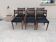 6 vintage teak chairs from the 1960s, Scandinavian Danish.